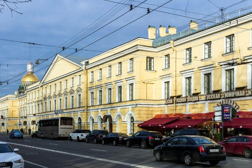 фасад дома, здание по адресу г Санкт-Петербург, Конногвардейский б-р, д 4 литера А